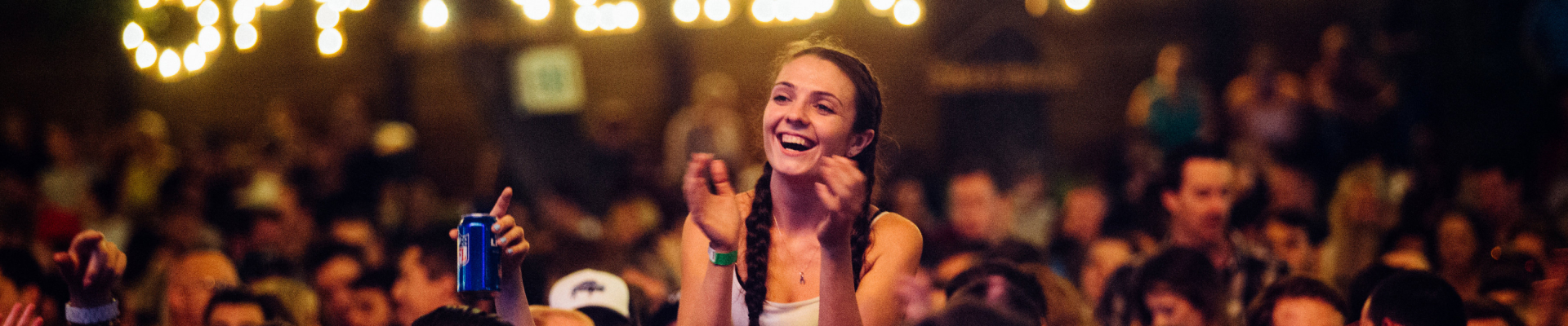 Girl enjoying live music at The Rustic