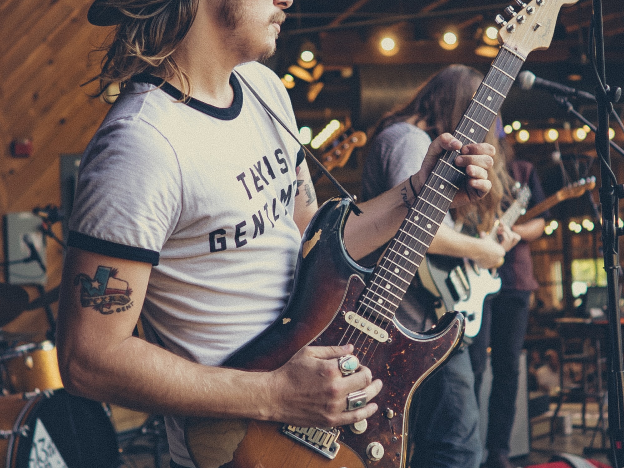 Guy playing guitar
